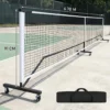 Filet de pickleball 6,7 m sur cadre à roues, cotes 6,70 m de large et 91 cm de haut, avec son sac