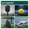 Contenu du Kit Confort : 2 raquettes Black Diamond RC16MM, 12 balles X-ace Outdoor, Sac sling réversible, Surgrips colorés