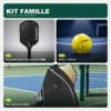Contenu du Kit Famille : 4 raquettes Black Diamond RC16MM, 12 balles X-ace Outdoor, Sac sling réversible