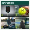 Contenu du Kit Premium : 2 raquettes JUCIAO Wind-X Speed, 6 balles X-ace Outdoor, Housse livrée avec chaque raquette, Sac sling réversible